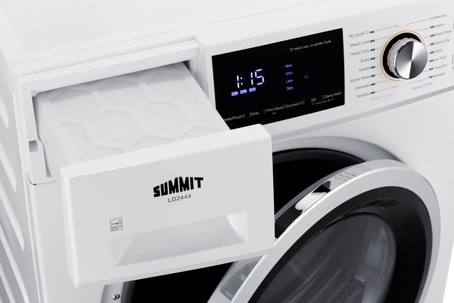 Summit - 24" Wide 208-240V Heat Pump Dryer | LD2444