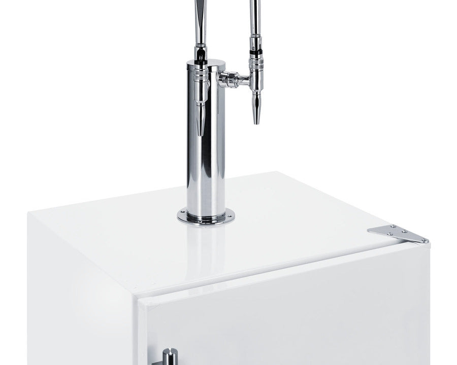 Summit - 24" Wide Built-In Nitro-Infused Coffee Kegerator, ADA Compliant | SBC58WHBIADANCFTWIN