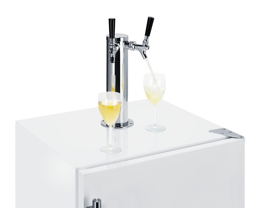 Summit - 24" Wide Built-In Wine Kegerator, ADA Compliant | SBC58WHBIADAWKDTWIN