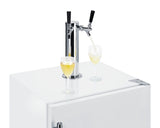 Summit - 24" Wide Built-In Wine Kegerator, ADA Compliant | SBC58WHBIADAWKDTWIN