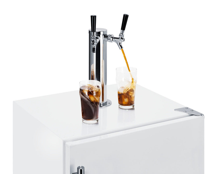 Summit - 24" Wide Built-In Cold Brew Coffee Kegerator, ADA Compliant | SBC58WHBIADACFTWIN