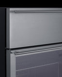Summit -24" Wide Built-In Commercial Beverage Refrigerator With Top Drawer | SCR615TD