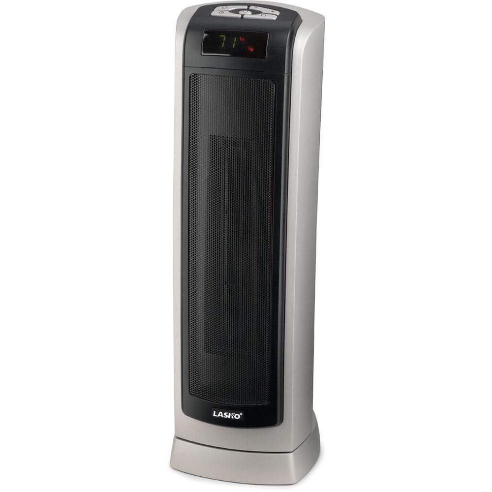 Lasko Ceramic Heater Lasko 23 In. Ceramic Tower Heater with Remote Control, Silver-Gray / Black