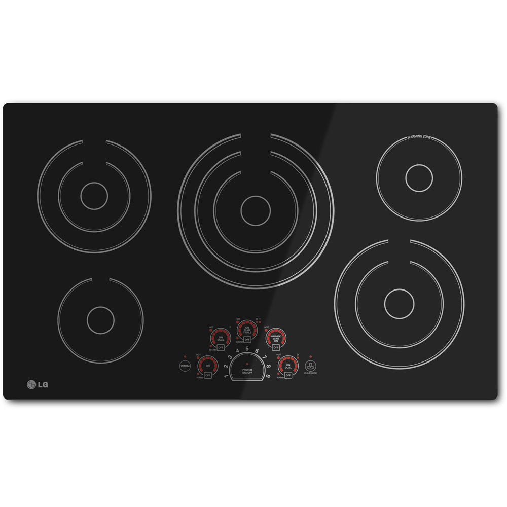 LG - 36 inch Electric Cooktop