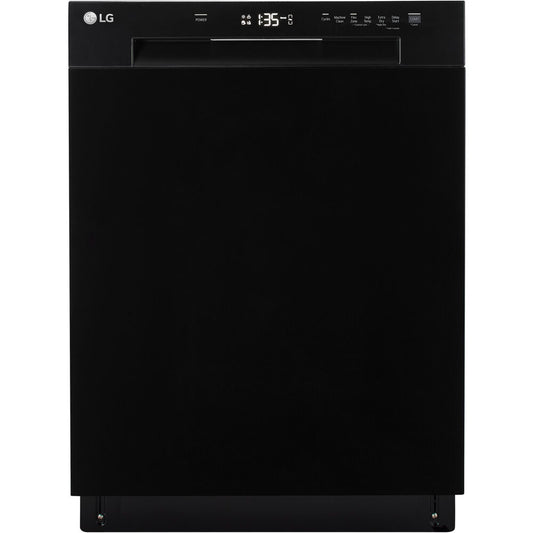 LG - 24" Front Control Dishwasher, 52 dBA, AutoLeak Protection, Dynamic DryDishwashers - LDFC2423B