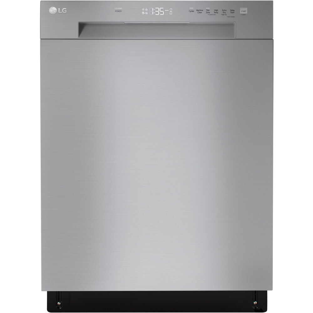 LG - 24" Front Control Dishwasher, 52 dBA, AutoLeak Protection, Dynamic DryDishwashers - LDFC2423V