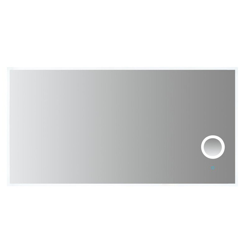 Arpella - Moderna 70x36 inch LED Mirror with built in 3x Magnifying Mirror, Memory Dimmer and Defogger - LEDBM7036