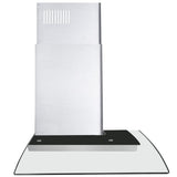 Cosmo - 36 in. Ducted Wall Mount Range Hood in Stainless Steel with Touch Controls, LED Lighting and Permanent Filters | COS-668AS900
