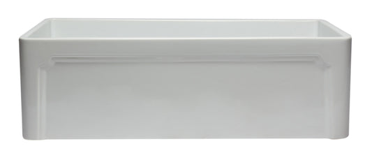 ALFI Brand - 33 inch White Reversible Single Fireclay Farmhouse Kitchen Sink | AB3320SB-W