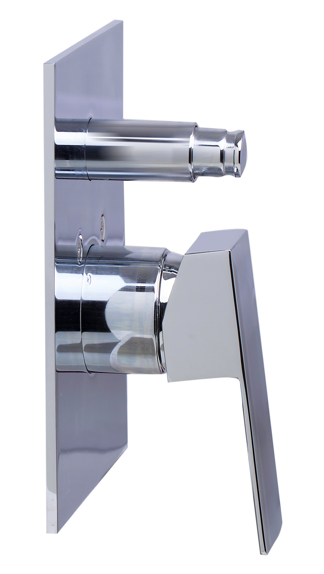 ALFI Brand - Polished Chrome Shower Valve Mixer with Square Lever Handle and Diverter | AB5601-PC