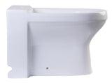 EAGO - White Ceramic Bathroom Bidet with Elongated Seat | JA1010