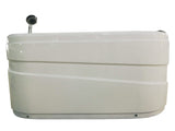 EAGO - 5'' White Acrylic Corner Whirlpool Bathtub - Drain on Left | AM175-L