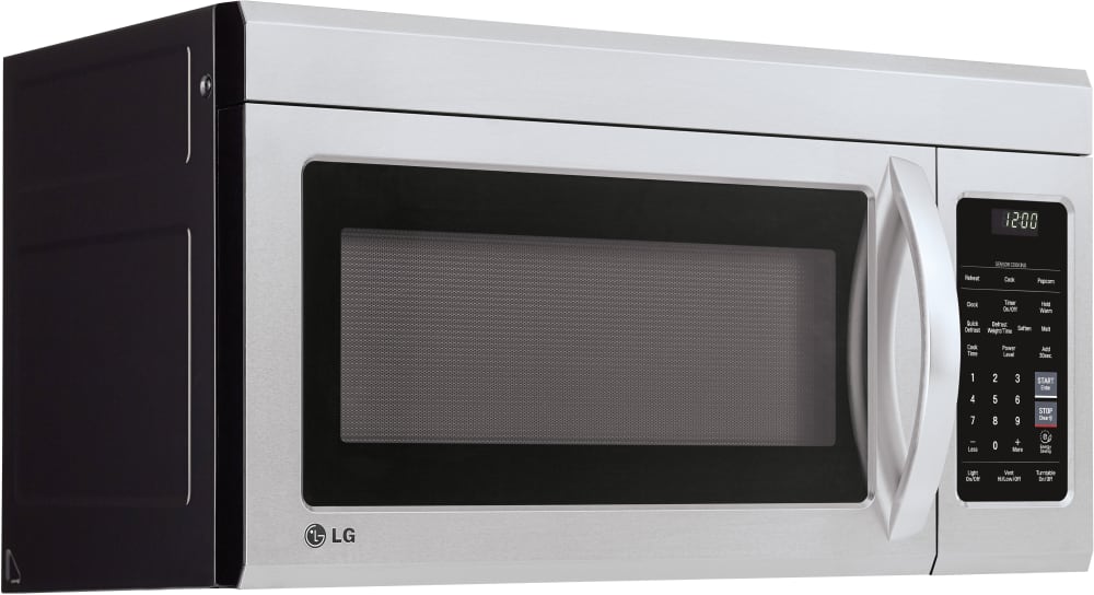 LG Over the Range Microwave and 6.3 CF Electric Single Oven Slide-In Range, Self Clean, ThinQ,Printproof