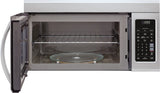 LG Over the Range Microwave and 6.3 CF Electric Single Oven Slide-In Range, Self Clean, ThinQ,Printproof