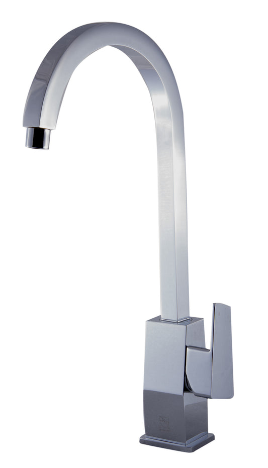 ALFI Brand - Polished Chrome Gooseneck Single Hole Bathroom Faucet | AB3470-PC