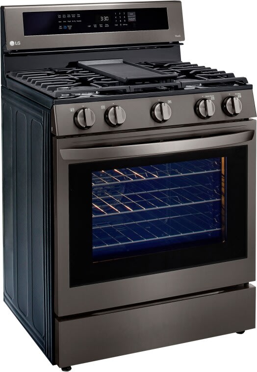 LG Electric Wall Oven LWS3063BD and Gas Range Bundle
