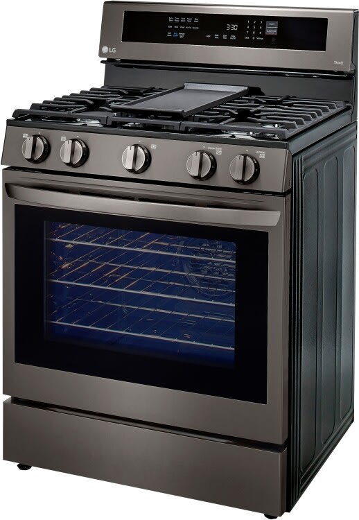 LG Electric Wall Oven LWS3063BD and Gas Range Bundle