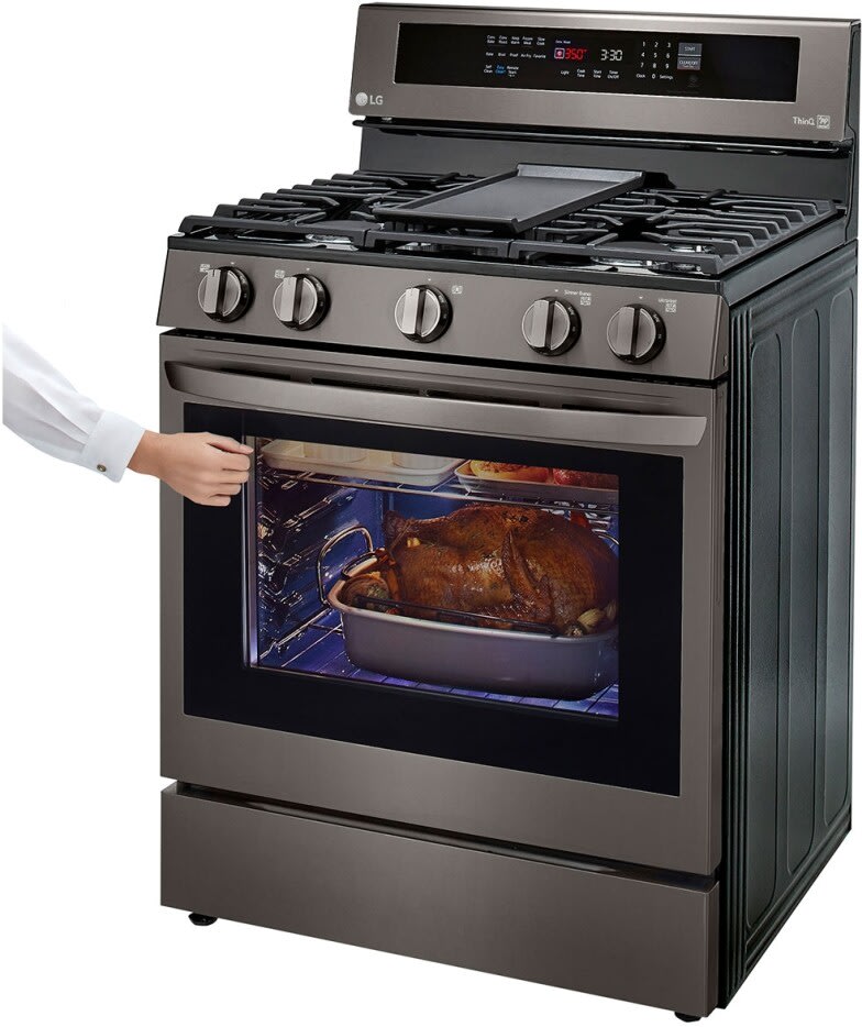 LG Gas Range and Electric Wall Oven Bundle