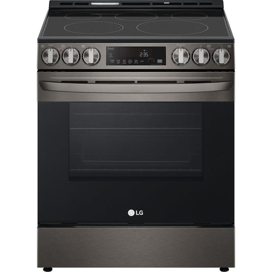 LG - 6.3 CF Electric Single Oven Slide-In Range, Air Fry, ThinQ, Self Clean - Electric Slide-in - LSEL6333D