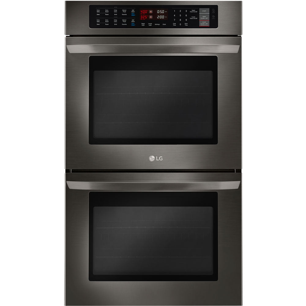 LG - 6.3 CF / 30 inch Dual Fuel Slide-In Range, ProBake Convection, ThinQ andLG Electric Wall Oven Bundle