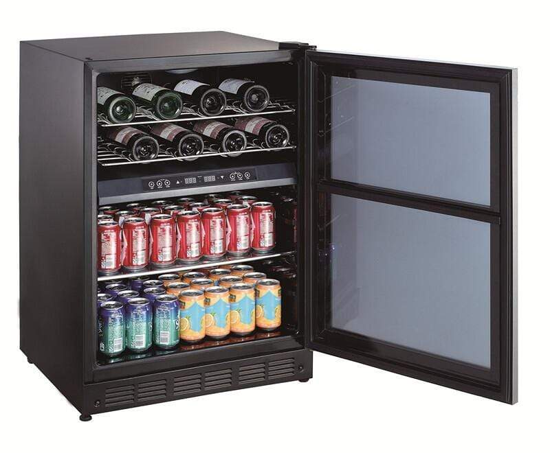 Magic Chef Beverage Center Magic Chef - Dual Zone Built-In Wine and Beverage Cooler
