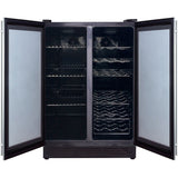 Magic Chef Built-in Wine Refrigerators Magic Chef - 24" Wine & Beverage Cooler, French Doors, Dual-Zone Cooling | MCWBC24DZ1