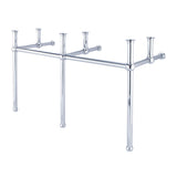 Water Creation | Embassy 60 Inch Wide Double Wash Stand and P-Trap included in Chrome Finish | EB60B-0100