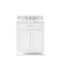 Water Creation | 30 Inch Pure White Single Sink Bathroom Vanity With Faucet From The Madison Collection | MS30CW01PW-000BX0901