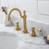 Water Creation | Embassy 30 Inch Wide Single Wash Stand, P-Trap, Counter Top with Basin, F2-0012 Faucet and Mirror included in Satin Gold Finish | EB30E-0612