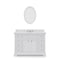 Water Creation | 48 Inch Pure White Single Sink Bathroom Vanity With Matching Framed Mirror From The Derby Collection | DE48CW01PW-O24000000