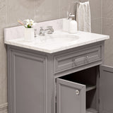 Water Creation | 30 Inch Cashmere Grey Single Sink Bathroom Vanity From The Derby Collection | DE30CW01CG-000000000