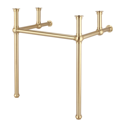 Water Creation | Embassy 30 Inch Wide Single Wash Stand and P-Trap included in Satin Gold Finish | EB30B-0600