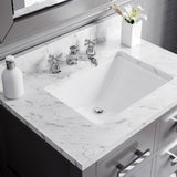 Water Creation | 30 Inch Cashmere Grey Single Sink Bathroom Vanity With Faucet From The Madalyn Collection | MA30CW01CG-000BX0901