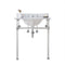 Water Creation | Empire 30 Inch Wide Single Wash Stand, P-Trap, Counter Top with Basin, and F2-0009 Faucet included in Chrome Finish | EP30D-0109