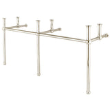 Water Creation | Embassy 72 Inch Wide Double Wash Stand Only in Polished Nickel (PVD) Finish | EB72A-0500