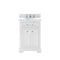 Water Creation | 24 Inch Pure White Single Sink Bathroom Vanity With Faucet From The Derby Collection | DE24CW01PW-000BX0901