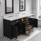 Water Creation | 72 Inch Espresso Double Sink Bathroom Vanity With Faucet From The Madison Collection | MS72CW01ES-000BX0901