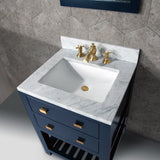 Water Creation | 24 Inch Monarch Blue Single Sink Bathroom Vanity With F2-0013 Satin Gold Faucet From The Madalyn Collection | MA24CW06MB-000FX1306