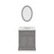 Water Creation | 30 Inch Cashmere Grey Single Sink Bathroom Vanity With Matching Framed Mirror From The Derby Collection | DE30CW01CG-O24000000