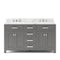 Water Creation | 60 Inch Cashmere Grey Double Sink Bathroom Vanity With Faucet From The Madison Collection | MS60CW01CG-000BX0901