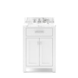 Water Creation | 24 Inch Pure White Single Sink Bathroom Vanity From The Madison Collection | MS24CW01PW-000000000