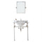 Water Creation | Empire 30 Inch Wide Single Wash Stand, P-Trap, Counter Top with Basin, F2-0012 Faucet and Mirror included in Polished Nickel (PVD) Finish | EP30E-0512