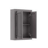 Water Creation | Madison Collection Wall Cabinet In Cashmere Grey | MADISON-TT-G
