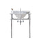 Water Creation | Embassy 30 Inch Wide Single Wash Stand, P-Trap, Counter Top with Basin, and F2-0012 Faucet included in Chrome Finish | EB30D-0112