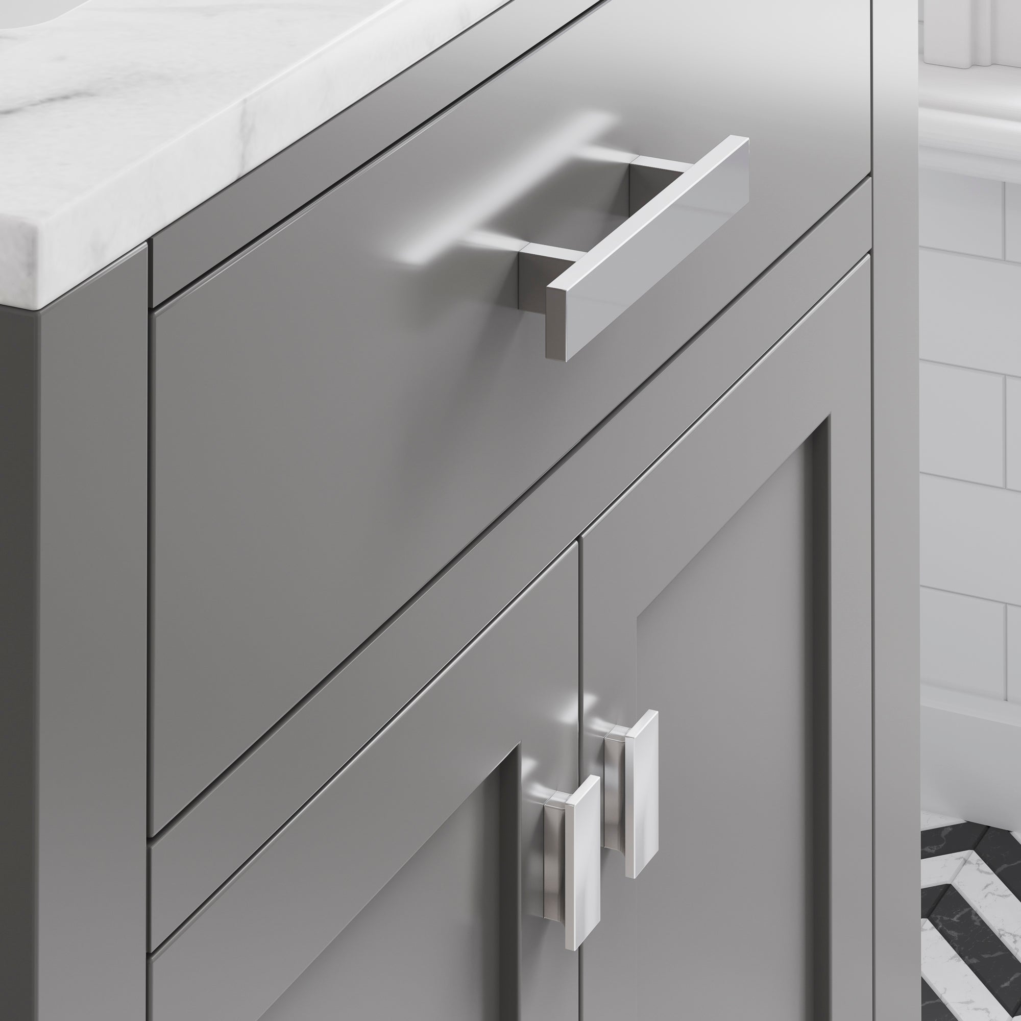 Water Creation | 30 Inch Cashmere Grey Single Sink Bathroom Vanity From The Madison Collection | MS30CW01CG-000000000