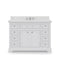 Water Creation | 48 Inch Pure White Single Sink Bathroom Vanity With Faucet From The Derby Collection | DE48CW01PW-000BX0901