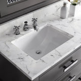 Water Creation | 72 Inch Cashmere Grey Double Sink Bathroom Vanity With Matching Framed Mirror And Faucet From The Madalyn Collection | MA72CW01CG-R72BX0901