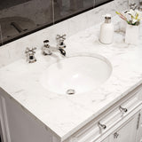 Water Creation | 60 Inch Pure White Double Sink Bathroom Vanity With Faucet From The Derby Collection | DE60CW01PW-000BX0901