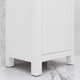 Water Creation | 18 Inch Pure White MDF Single Bowl Ceramics Top Vanity With Single Door From The MIA Collection | MI18CR01PW-000000000