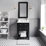 Water Creation | 24 Inch Espresso Single Sink Bathroom Vanity With Faucet From The Madalyn Collection | MA24CW01ES-000BX0901